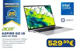 Euronics acer ASPIRE GO 16 AG16-71P-59QE offerta
