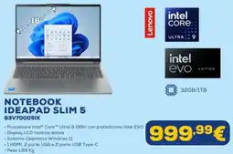 Euronics Lenovo NOTEBOOK IDEAPAD SLIM 5 83V70005IX offerta