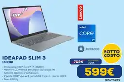 Euronics Lenovo IDEAPAD SLIM 3 15IRH8 offerta