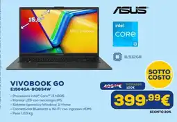 Euronics ASUS VIVOBOOK GO E1504GA-BQ834W offerta