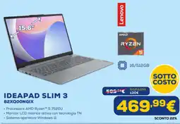 Euronics Lenovo IDEAPAD SLIM 3 82XQOONGIX offerta