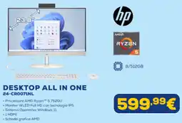 Euronics hp DESKTOP ALL IN ONE 24-CRO071NL offerta
