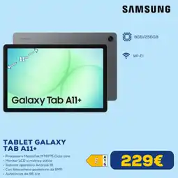 Euronics SAMSUNG TABLET GALAXY TAB A11+ offerta