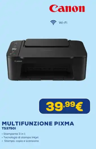 Canon MULTIFUNZIONE PIXMA TS3750I