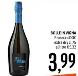 Emisfero BOLLE IN VIGNA Prosecco DOC extra dry offerta