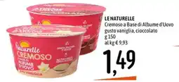 Emisfero LE NATURELLE Cremoso a Base di Albume d'Uovo gusto vaniglia, cioccolato offerta
