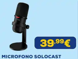 Euronics Hyperx microfono solocast offerta