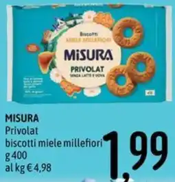 Emisfero MISURA Privolat biscotti miele millefiori offerta