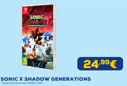 Euronics Nintendo switch sonic x shadow generations offerta