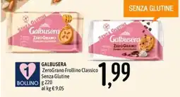 Emisfero GALBUSERA ZeroGrano Frollino Classico Senza Glutine offerta