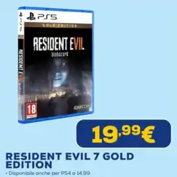 Euronics PS5 resident evil 7 gold edition offerta