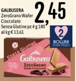 Emisfero GALBUSERA ZeroGrano Wafer Cioccolato Senza Glutine offerta