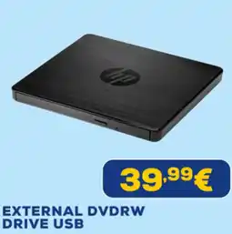 Euronics hp External dvdrw drive usb offerta