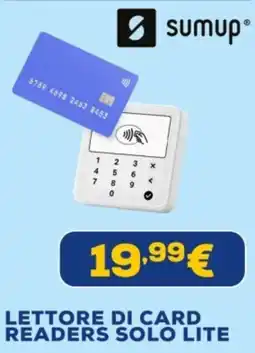 Euronics Sumup lettore di card readers solo lite offerta
