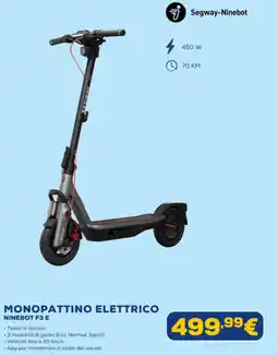 Euronics Segway-ninebot monopattino elettrico ninebot F3 FE offerta