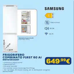 Euronics SAMSUNG FRIGORIFERO COMBINATO F1RST 60 AI BRB70F26CESOEF offerta