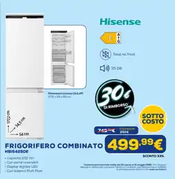 Euronics Hisense FRIGORIFERO COMBINATO HB154250E offerta