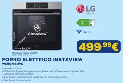 Euronics LG FORNO ELETTRICO INSTAVIEW WS9D7651WS offerta
