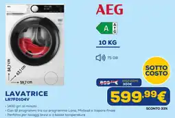 Euronics AEG LAVATRICE LR7FD104V offerta