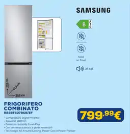 Euronics SAMSUNG FRIGORIFERO COMBINATO RB38T607BS9/EF offerta