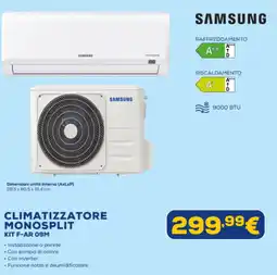 Euronics Samsung climatizzatore monosplit KIT F-AR 09M offerta
