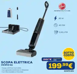Euronics Hoover SCOPA ELETTRICA HW3P10 011 offerta