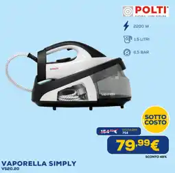 Euronics Polti vaporella simply VS20.20 offerta