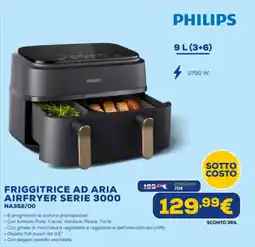 Euronics Philips friggitrice ad aria airfryer serie 3000 NA352/00 offerta