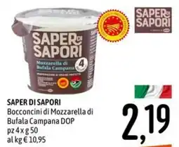 Emisfero SAPER DI SAPORI Bocconcini di Mozzarella di Bufala Campana DOP offerta
