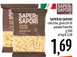 Emisfero SAPER DI SAPORI chicche, gnocchi di patate fresche offerta