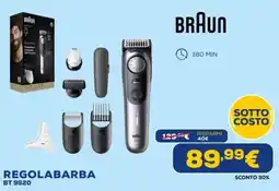 Euronics Braun regolabarba BT 9520 offerta