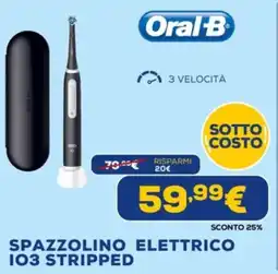 Euronics Oral-b spazzolino elettrico 103 stripped offerta