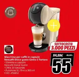 MediaWorld Macchina per caffè in capsule Nescafè Dolce gusto Genio S Tortora offerta