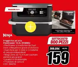 MediaWorld NINJA Friggitrice ad aria FlexDrawer 10.4L AF500EU offerta