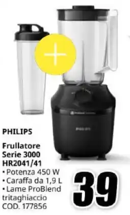 MediaWorld PHILIPS Frullatore Serie 3000 HR2041/41 offerta