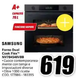 MediaWorld SAMSUNG Forno Dual Cook Flex NV7B4540VBB offerta