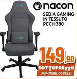 Expert Nacon sedia gaming in tessuto PCCH-380 offerta