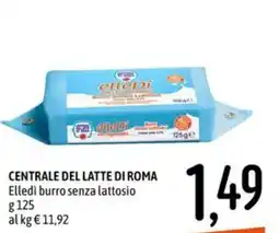 Emisfero CENTRALE DEL LATTE DI ROMA Elledi burro senza lattosio offerta