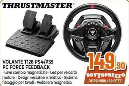 Expert Thrustmaster volante T128 PS4/PS5 pc force feedback offerta