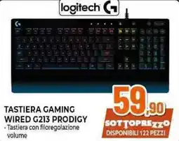 Expert Logitech tastiera gaming wired G213 prodigy offerta