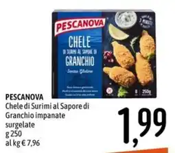 Emisfero PESCANOVA Chele di Surimi al Sapore di Granchio impanate surgelate offerta