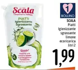 Emisfero SCALA Piatti Igienizzante sgrassante limone ecoricarica offerta