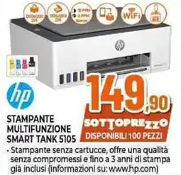 Expert Hp stampante multifunzione smart tank 5105 offerta