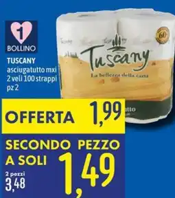 Emisfero TUSCANY asciugatutto mxi 2 veli 100 strappi offerta