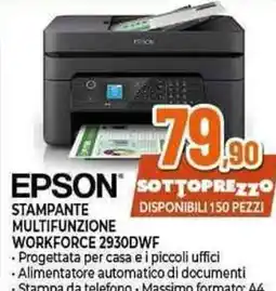 Expert Epson stampante multifunzione workforce 2930DWF offerta