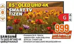 Expert SAMSUNG TV QLED 85"UHD 4K QE85Q7FAAUXZT offerta