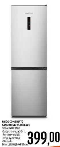 Emisfero FRIGO COMBINATO SANGIORGIO SC36NFXDE TOTAL NO FROST offerta