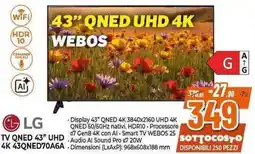 Expert LG TV QNED 43" UHD 4K 43QNED70A6A offerta