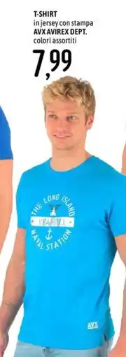 Emisfero T-SHIRT in jersey con stampa AVX AVIREX DEPT. offerta