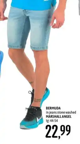 Emisfero BERMUDA in jeans stone washed MARSHALL ANGEL offerta